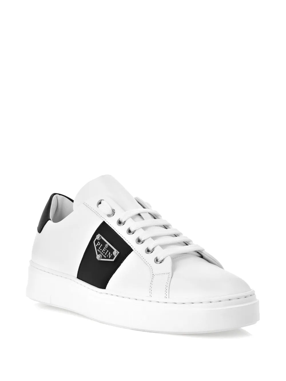 Philipp Plein Logo-Plaque Leather Sneakers
