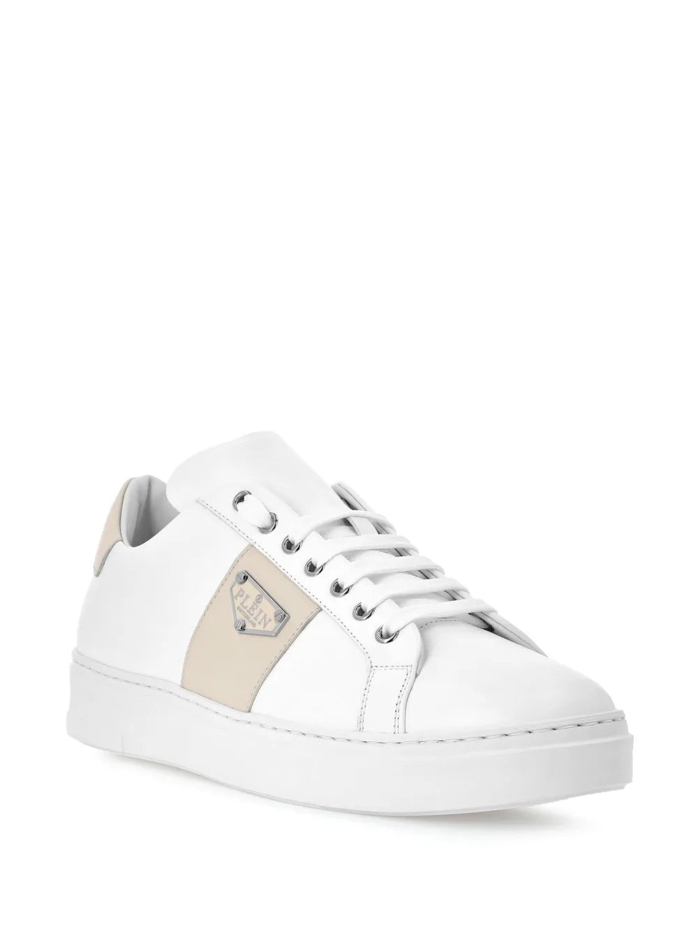 Philipp Plein Logo-Plaque Leather Sneakers