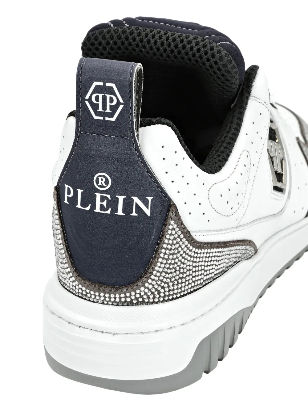 Philipp Plein Hexagon Crystal Low-Top Sneakers