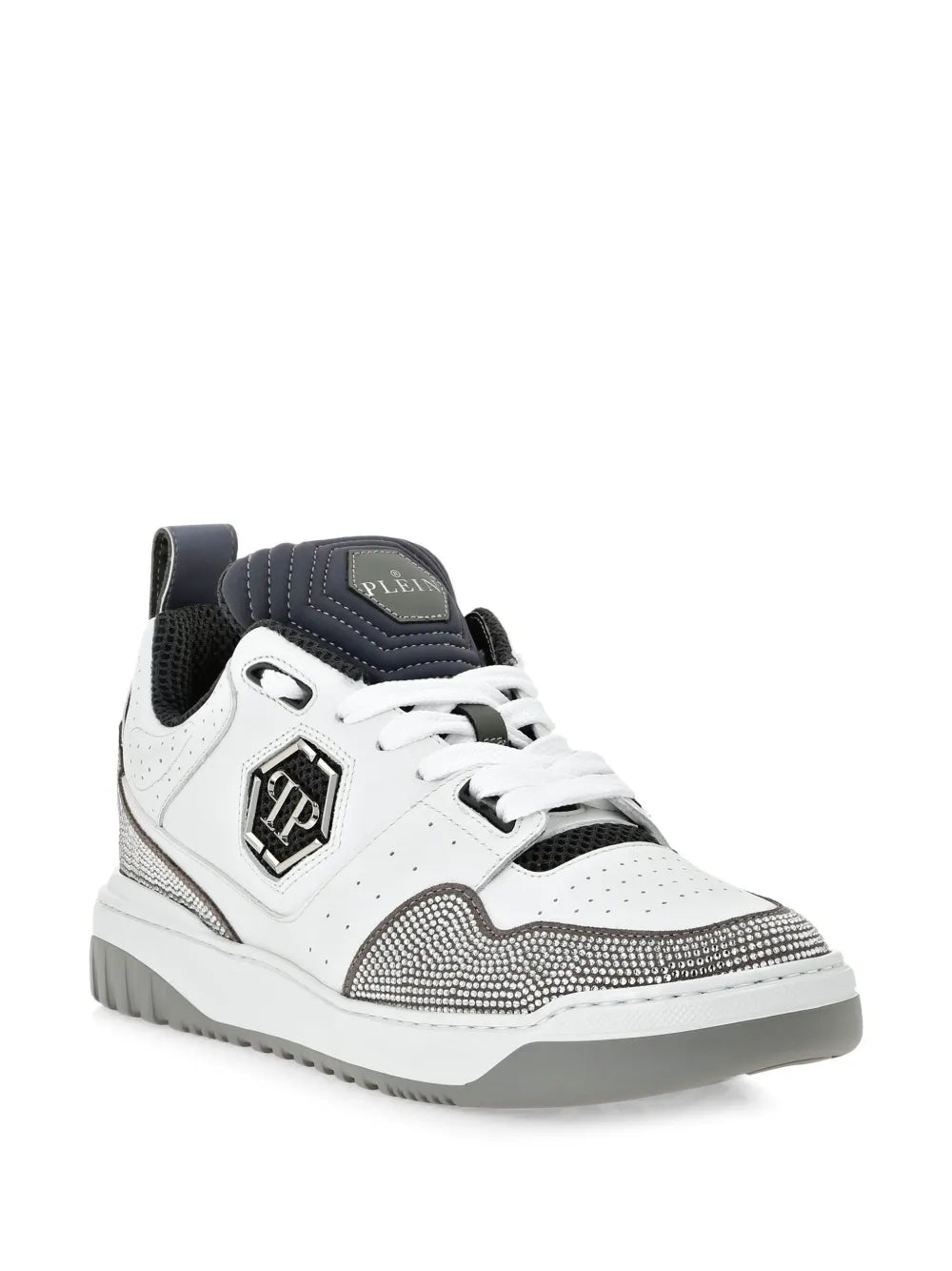 Philipp Plein Hexagon Crystal Low-Top Sneakers