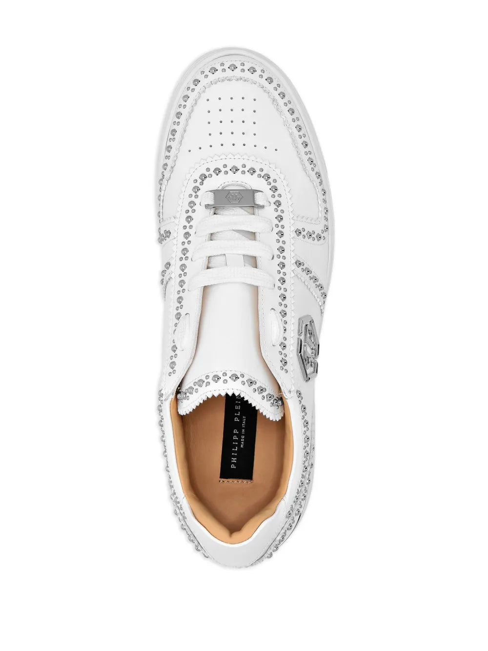 Philipp Plein Lo-Top Leather Sneakers