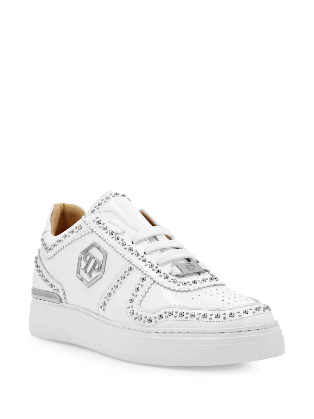 Philipp Plein Lo-Top Leather Sneakers