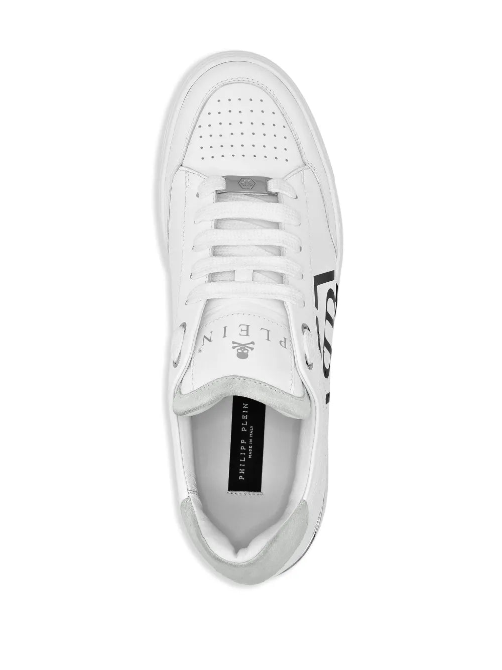 Philipp Plein Hexagon Leather Sneakers