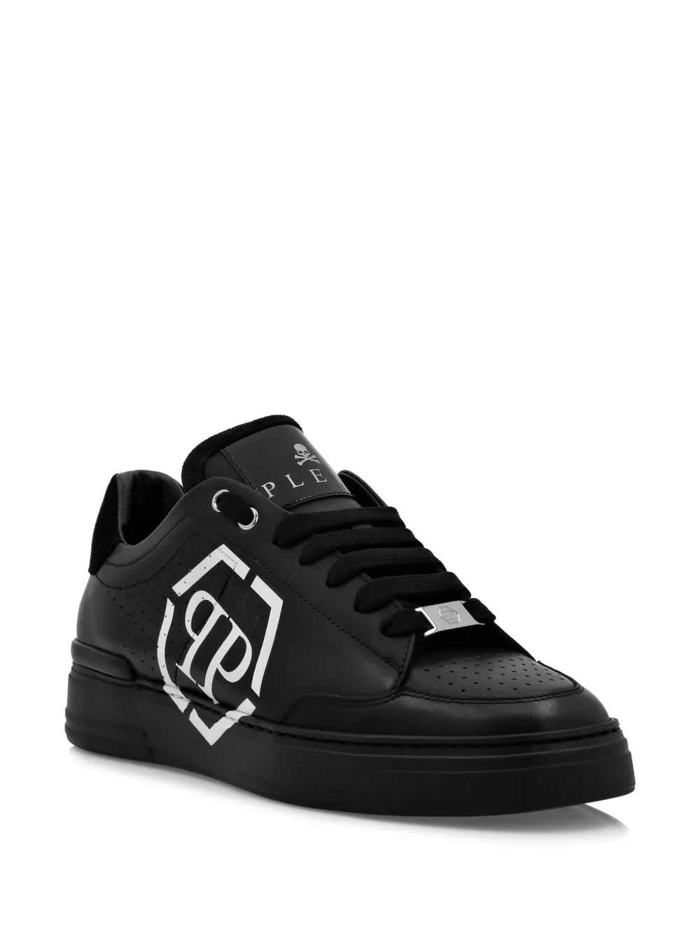Philipp Plein Hexagon Leather Sneakers