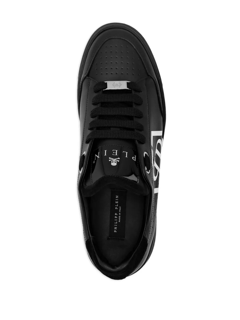 Philipp Plein Hexagon Leather Sneakers