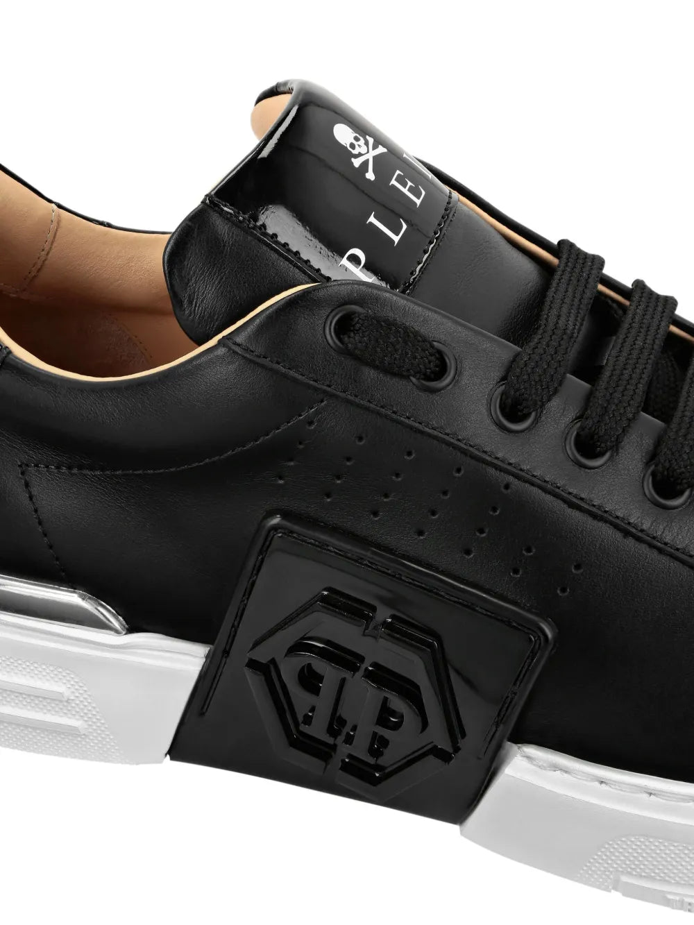 Philipp Plein Logo-Appliqu?Lace-Up Sneakers