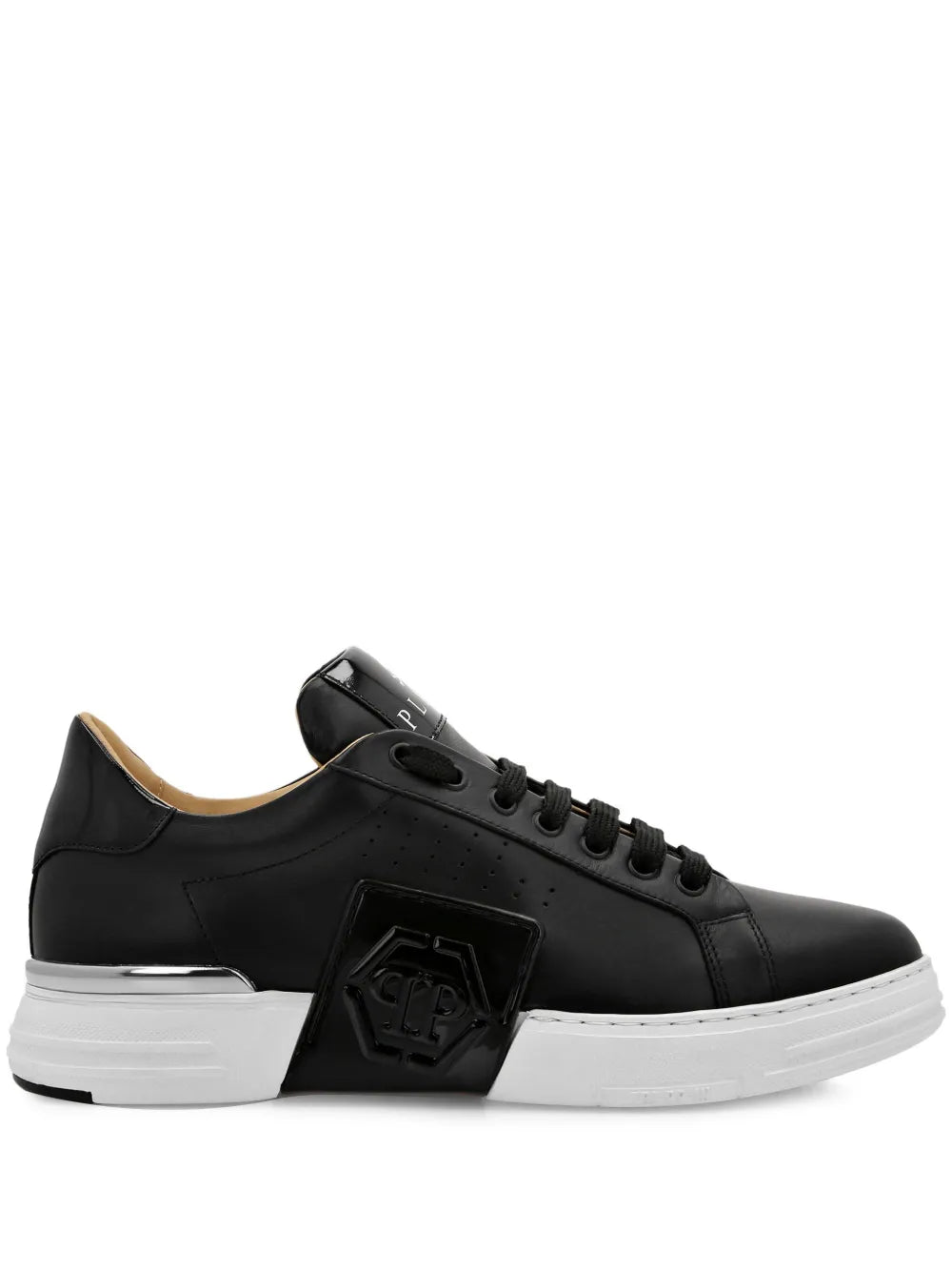 Philipp Plein Logo-Appliqu?Lace-Up Sneakers