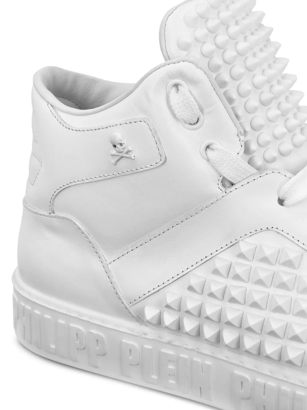 Philipp Plein Spike-Effect Mid-Top Sneakers