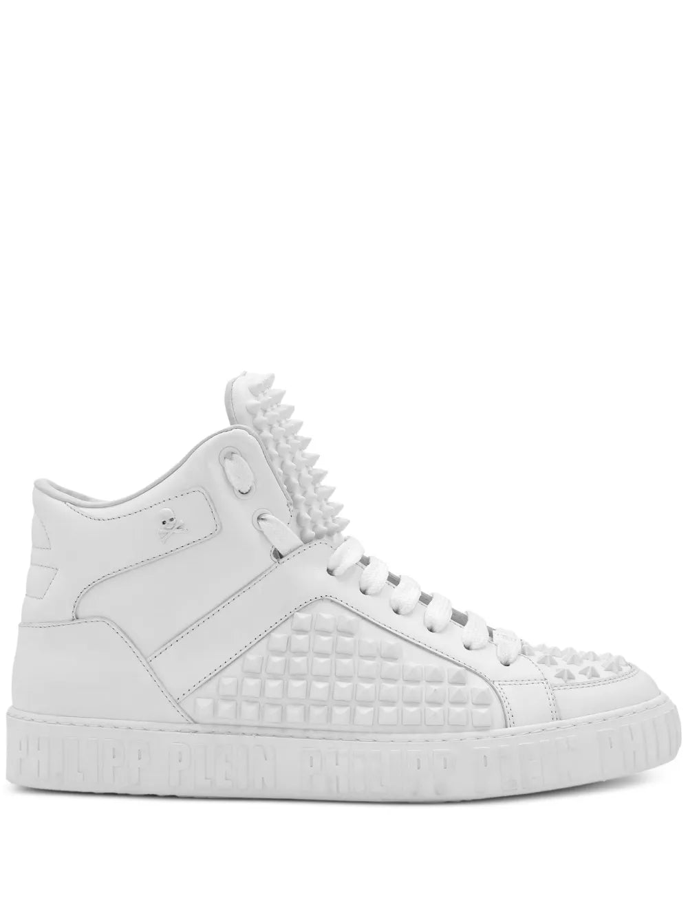 Philipp Plein Spike-Effect Mid-Top Sneakers