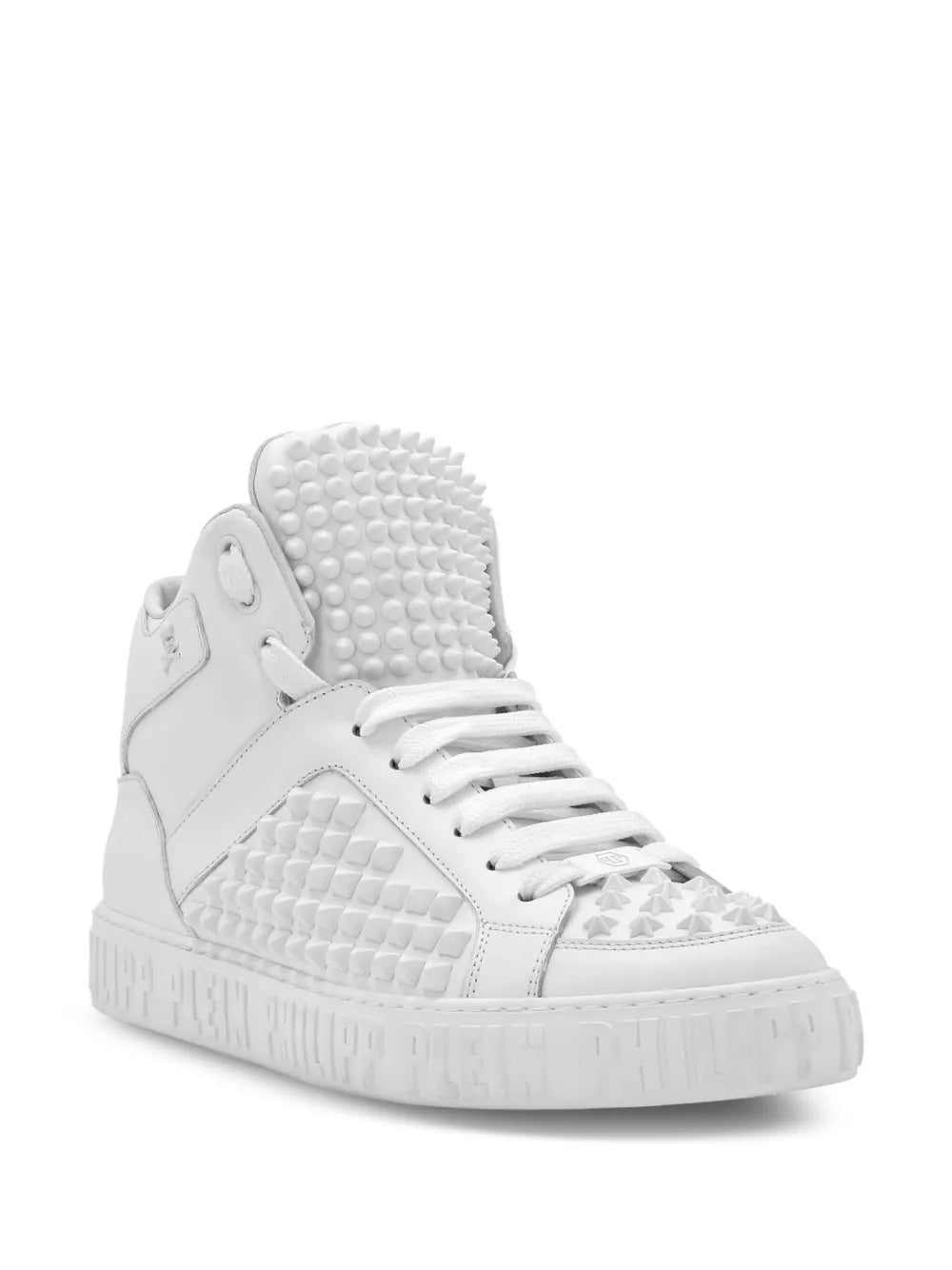 Philipp Plein Spike-Effect Mid-Top Sneakers