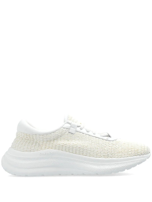 Casadei Mia Woven-Design Leather