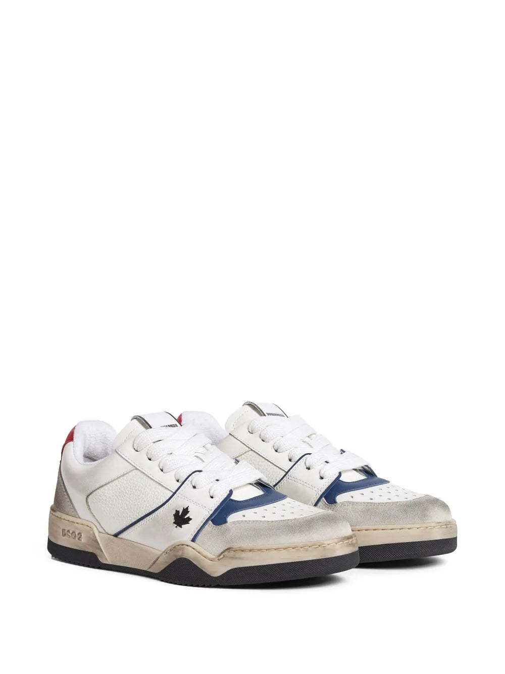 Dsquared2 Skate Distressed Lace-Up Sneakers