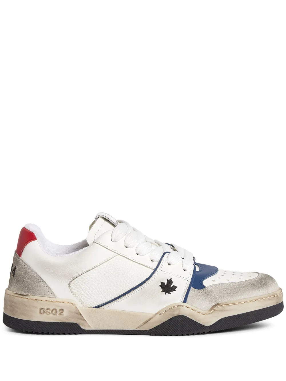 Dsquared2 Skate Distressed Lace-Up Sneakers