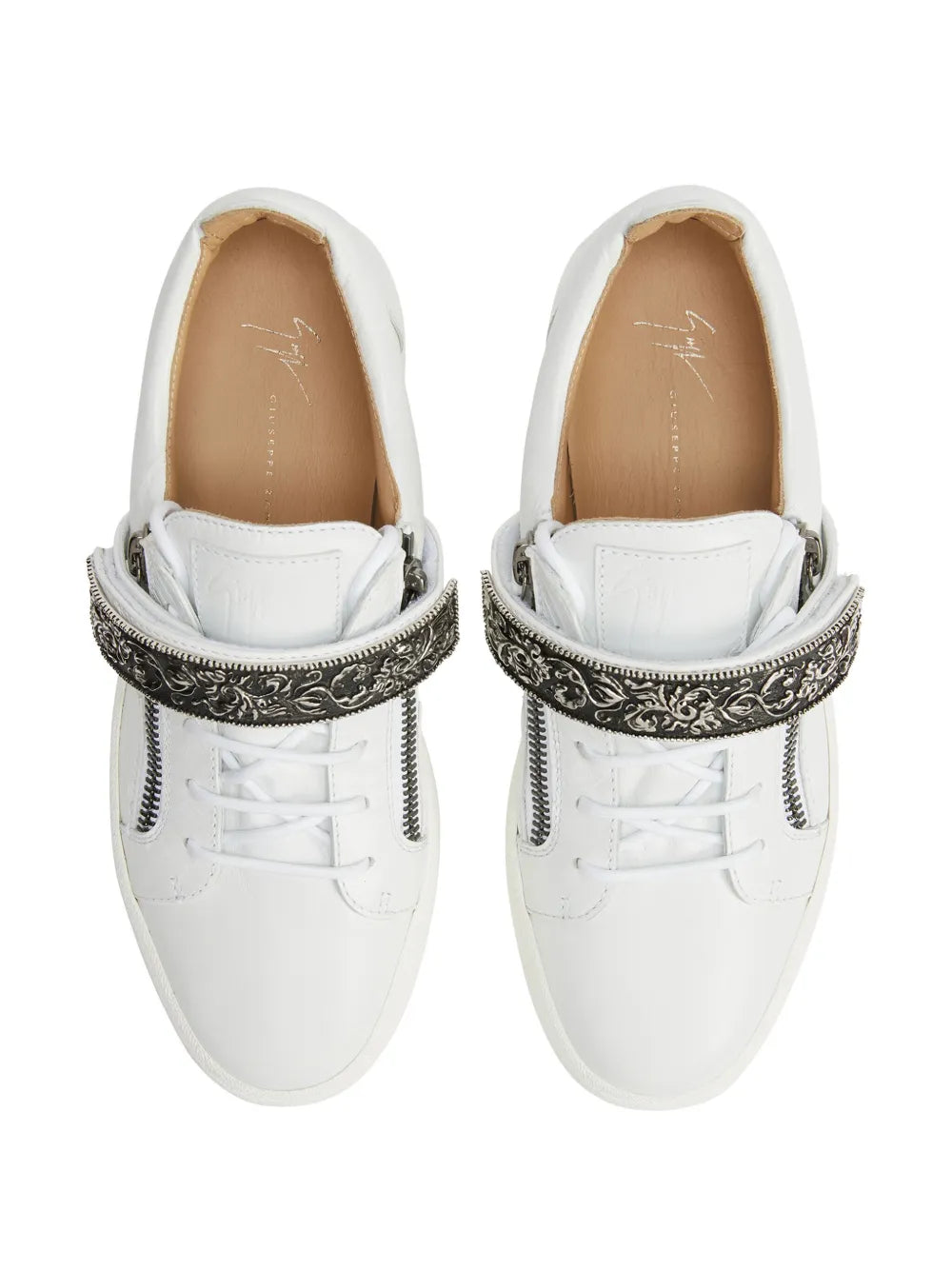 Giuseppe Zanotti Coby Deluxe Single-Plate Low-Top Sneakers