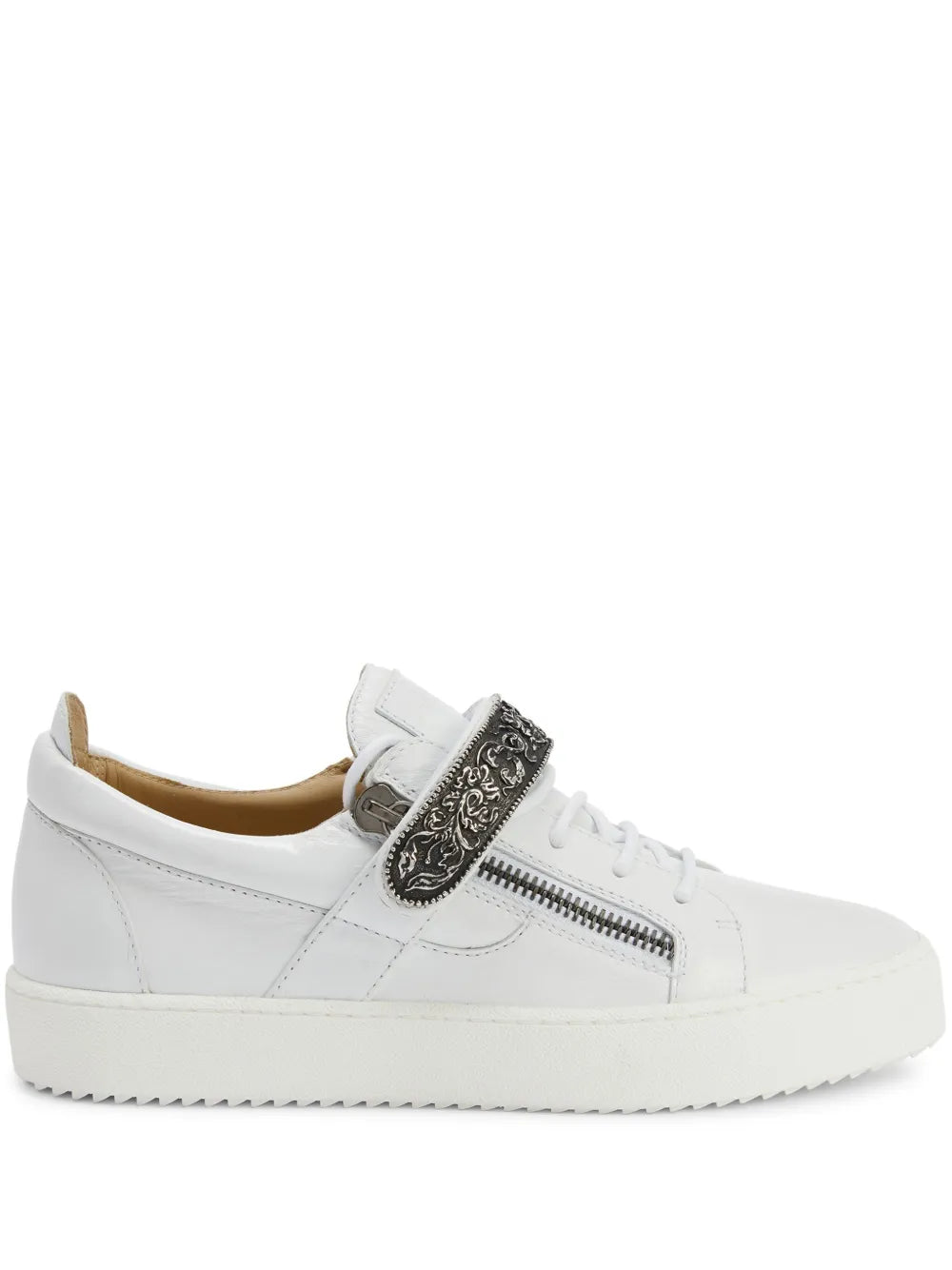 Giuseppe Zanotti Coby Deluxe Single-Plate Low-Top Sneakers