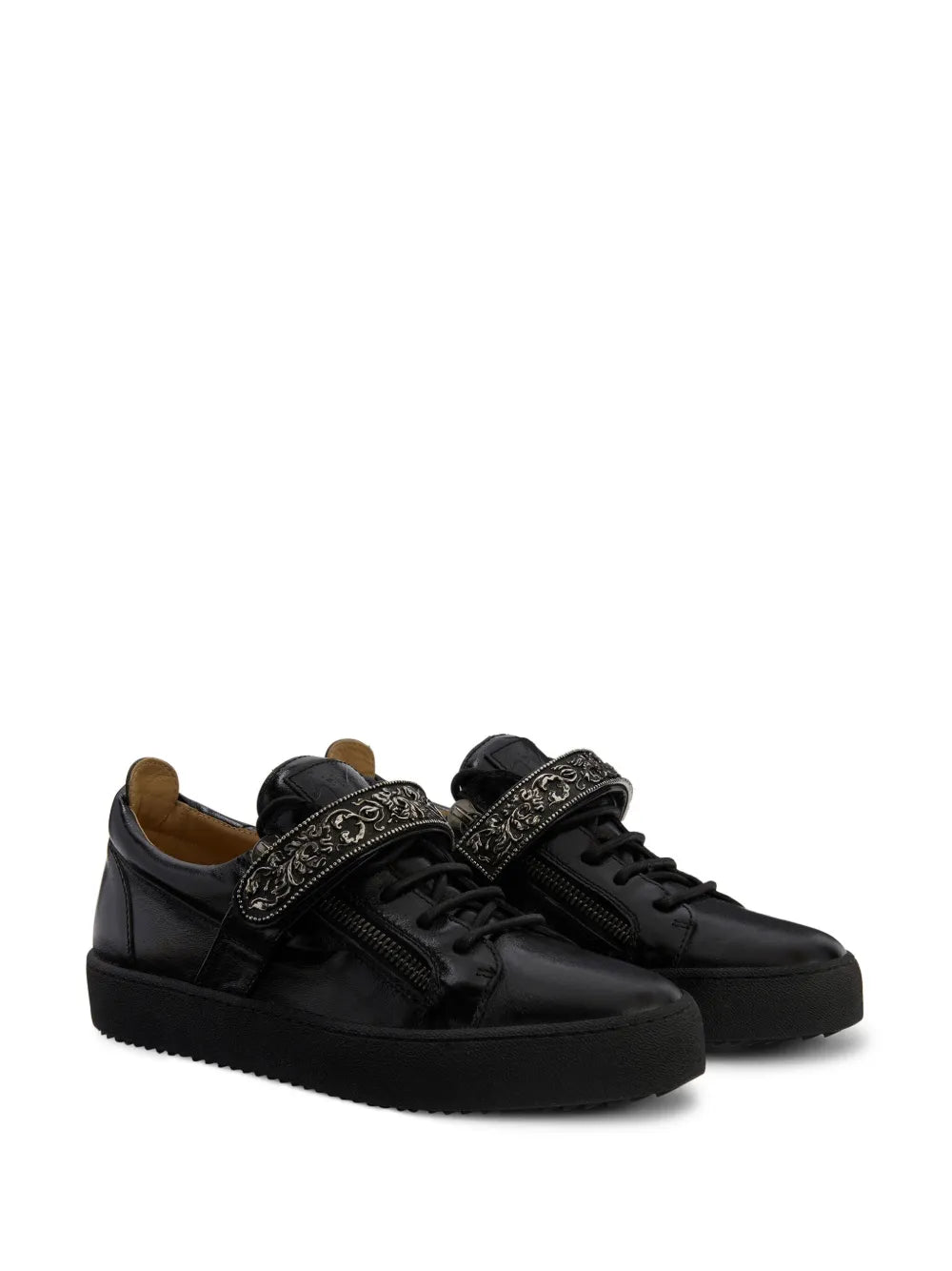 Giuseppe Zanotti Coby Deluxe Single-Plate Low-Top Sneakers