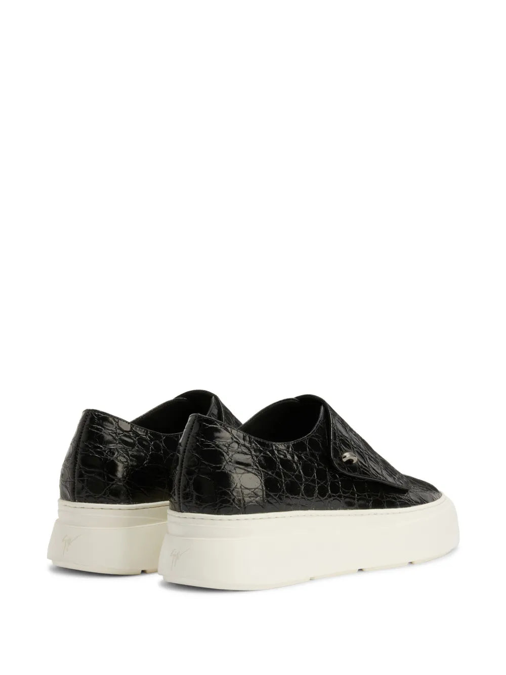 Giuseppe Zanotti Gz Mike Crocodile-Embossed Monk Sneakers