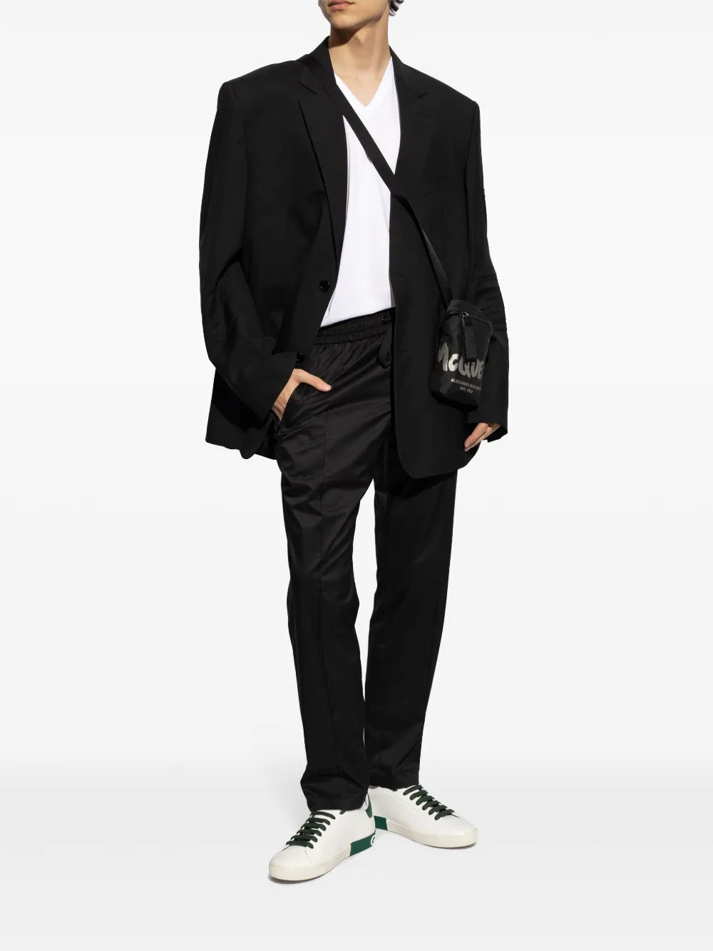 Dolce & Gabbana Portofino Leather Lace-Up Sneakers