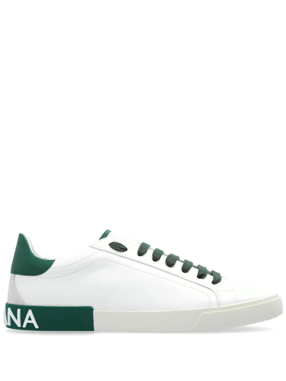 Dolce & Gabbana Portofino Leather Lace-Up Sneakers
