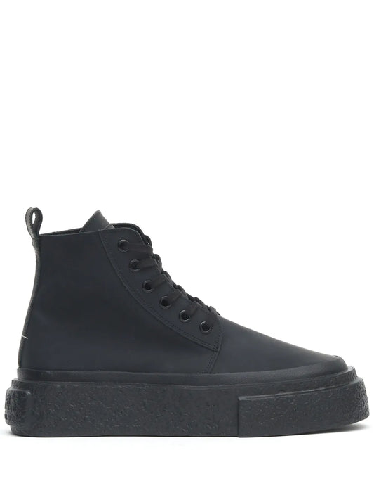 Mm6 Maison Margiela High-Top Leather Sneakers