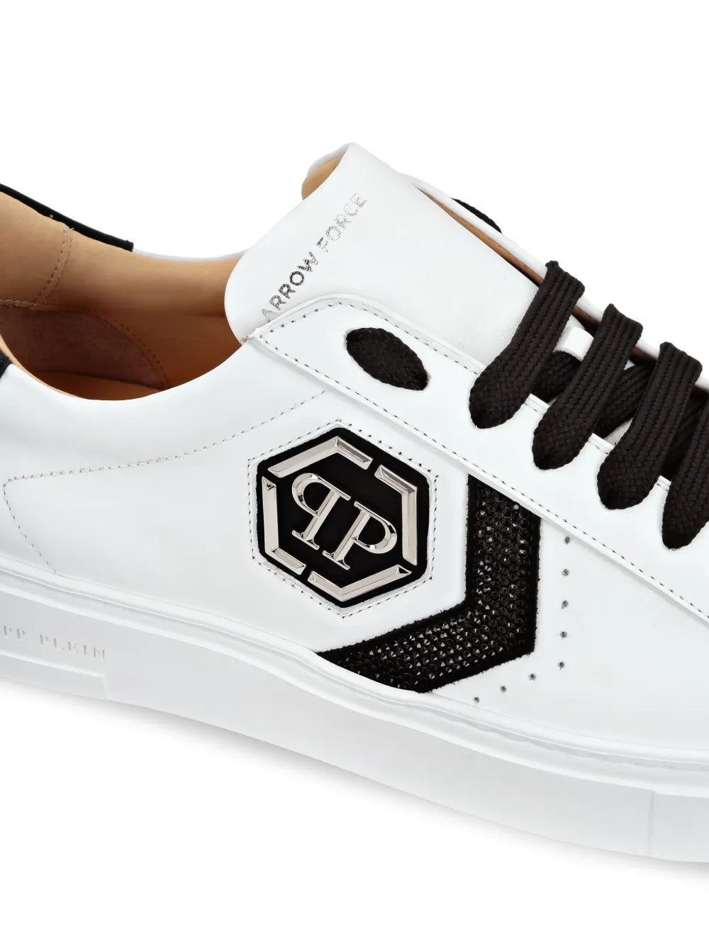 Philipp Plein Arrow Force Strass Hexagon Low-Top Sneakers