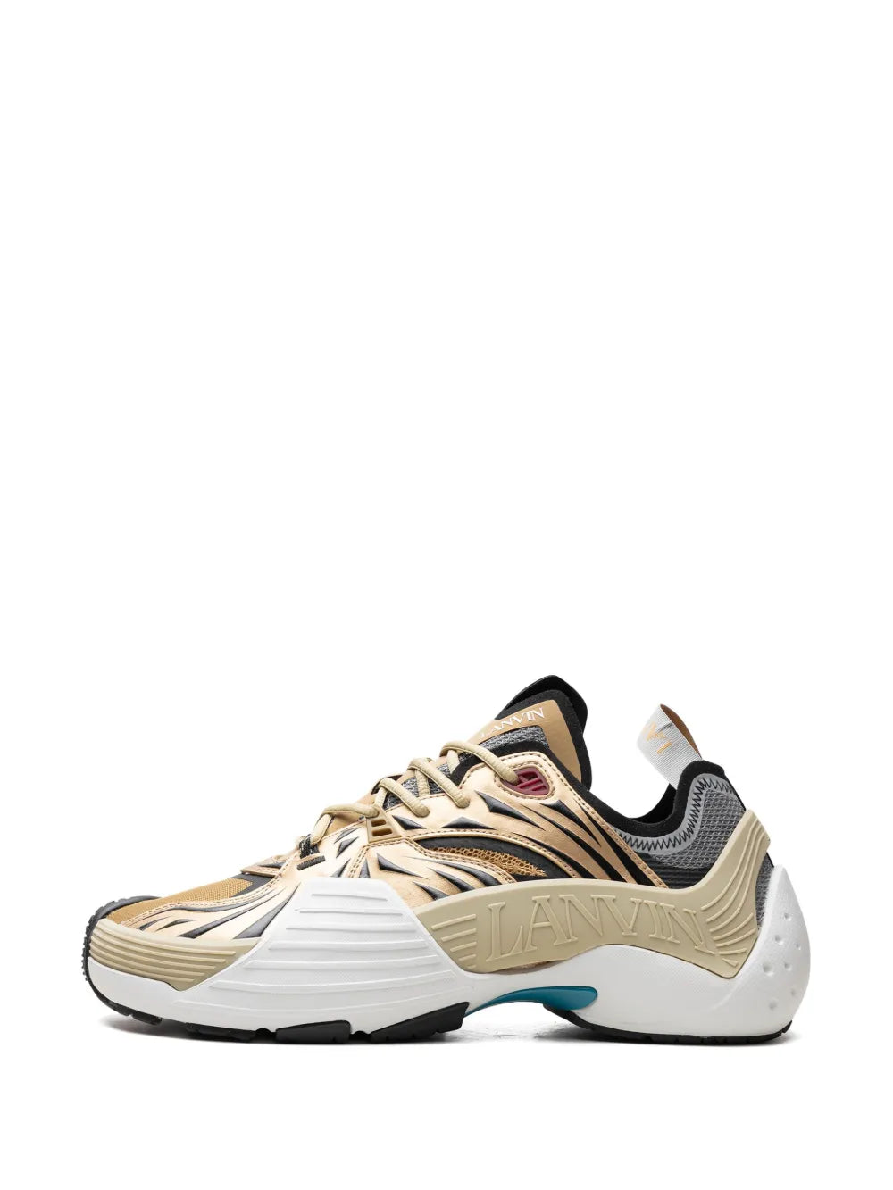 Lanvin Flash-X Gold Sneakers