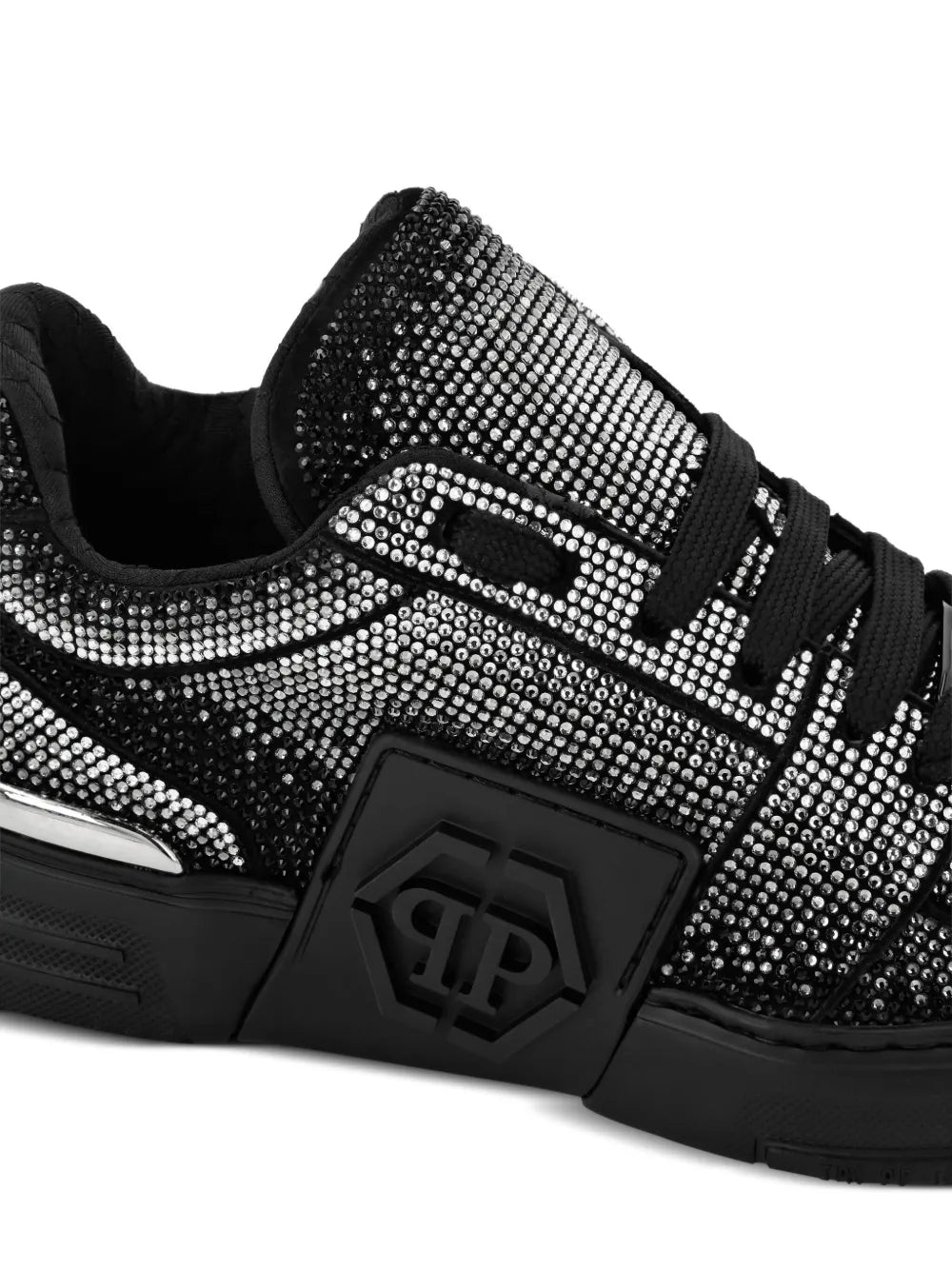 Philipp Plein Strass Hexagon Suede Sneakers