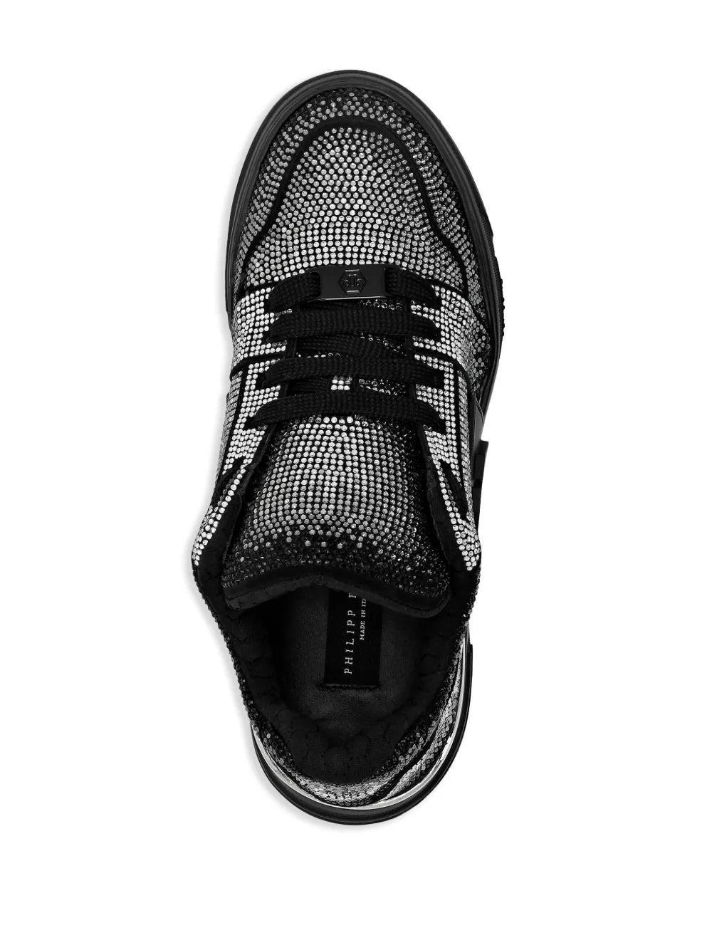 Philipp Plein Strass Hexagon Suede Sneakers