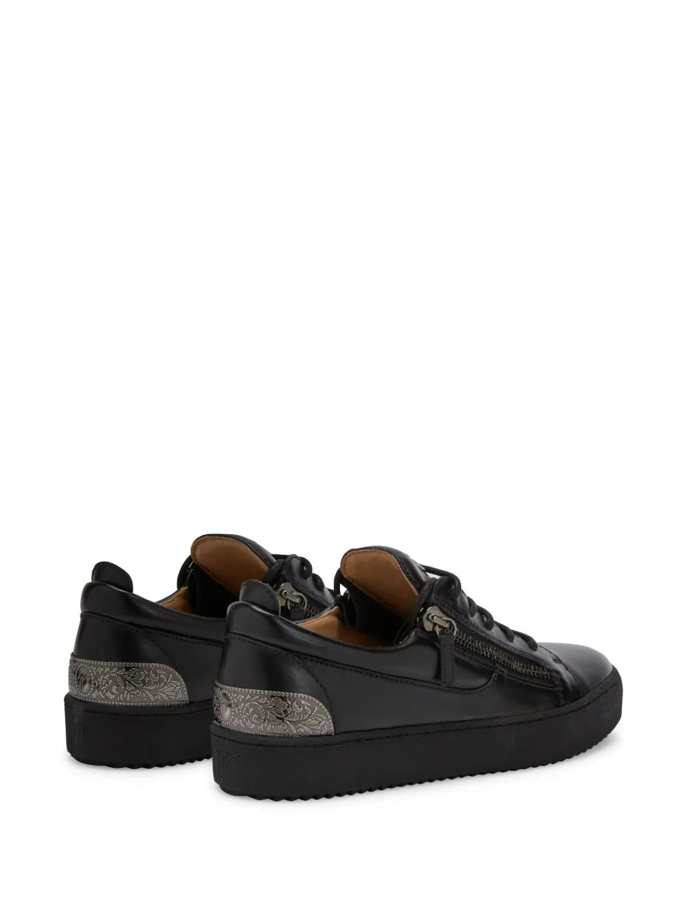 Giuseppe Zanotti Frankie Back-Plate Double-Zip Low-Top Sneakers