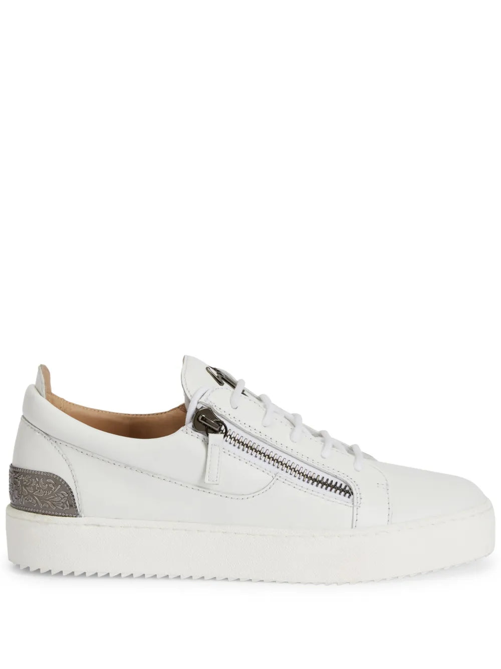 Giuseppe Zanotti Frankie Back-Plate Double-Zip Low-Top Sneakers