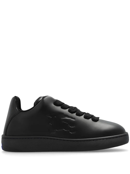 Burberry Twisted Metal Detail Leather Sneakers