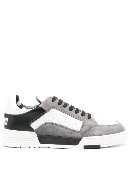 Moschino Panelled Leather Sneakers
