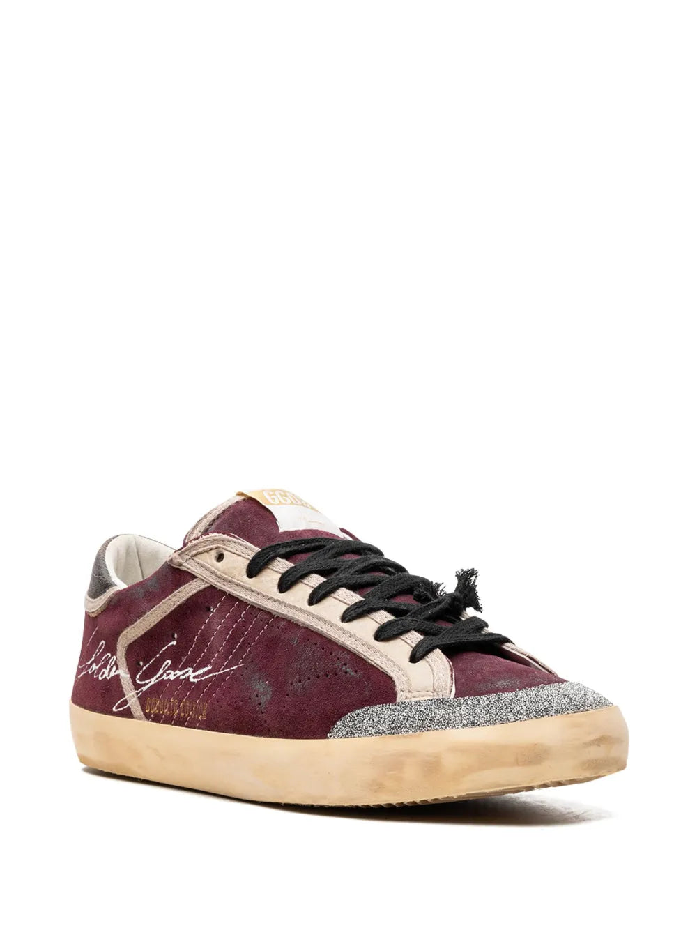 Golden Goose Super-Star Penstar Wine Red/Black Sneakers