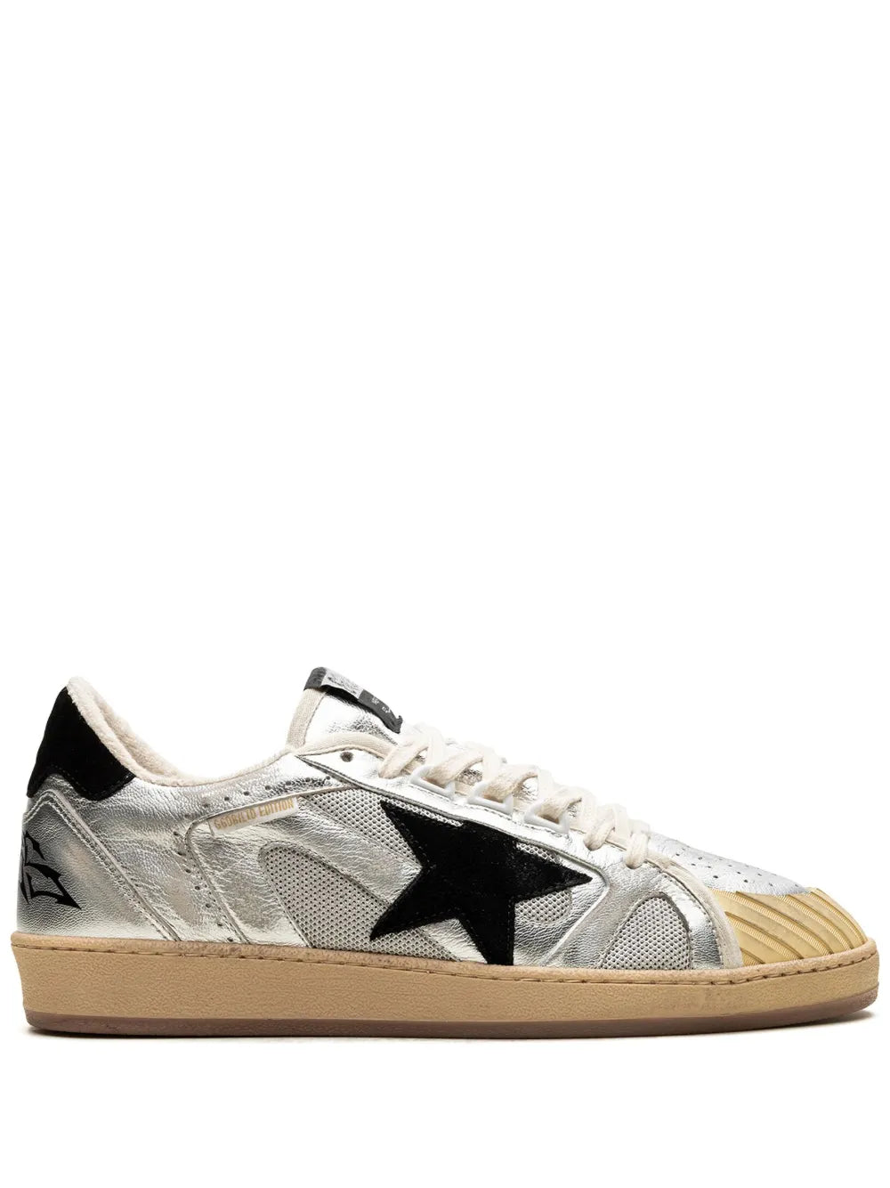 Golden Goose Ball Star Silver/Black Sneakers
