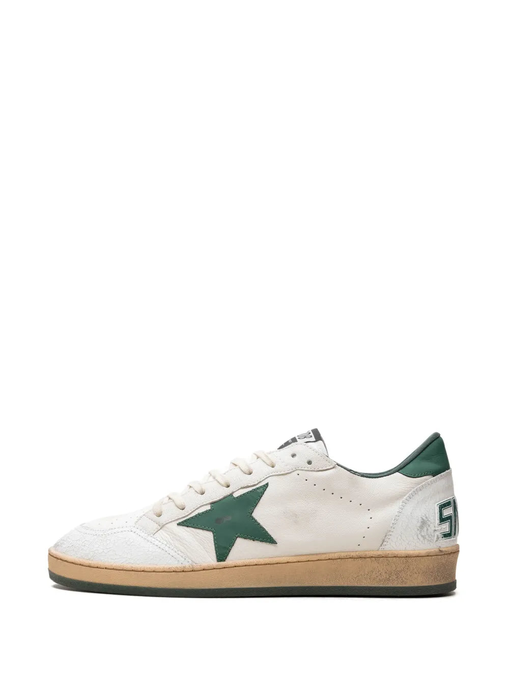 Golden Goose Ballstar White/Green Sneakers
