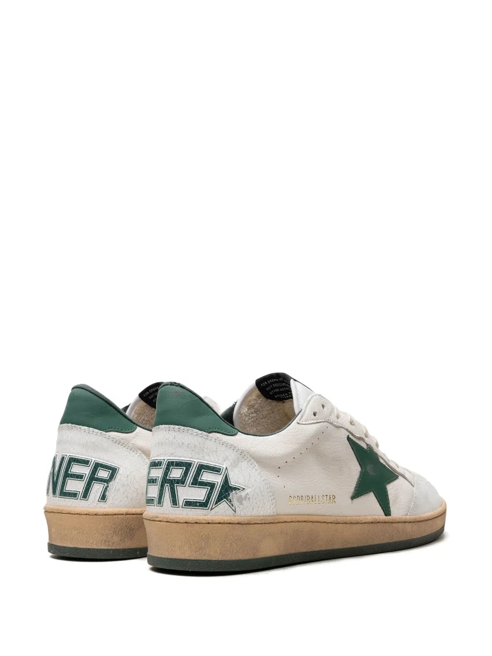 Golden Goose Ballstar White/Green Sneakers