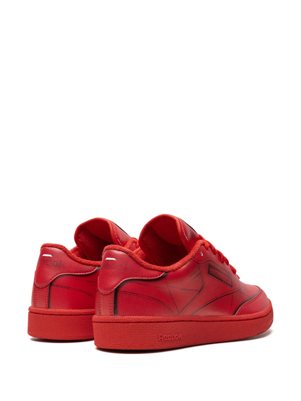 Reebok X Maison Margiela Club C Vector Red Sneakers