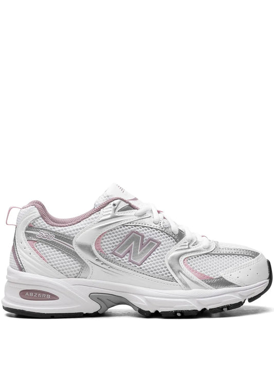 New Balance 530 White/Silver Metalic/Ice Wine/Mid Century Pin Sneakers