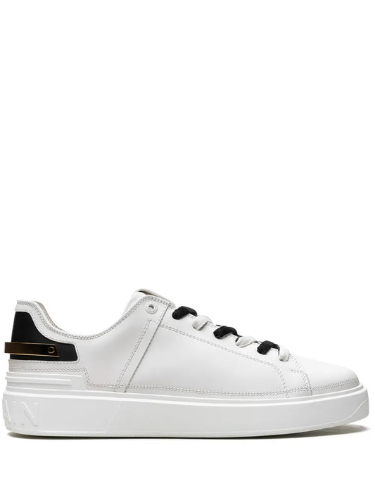 Balmain B-Court Gold Strap Sneakers