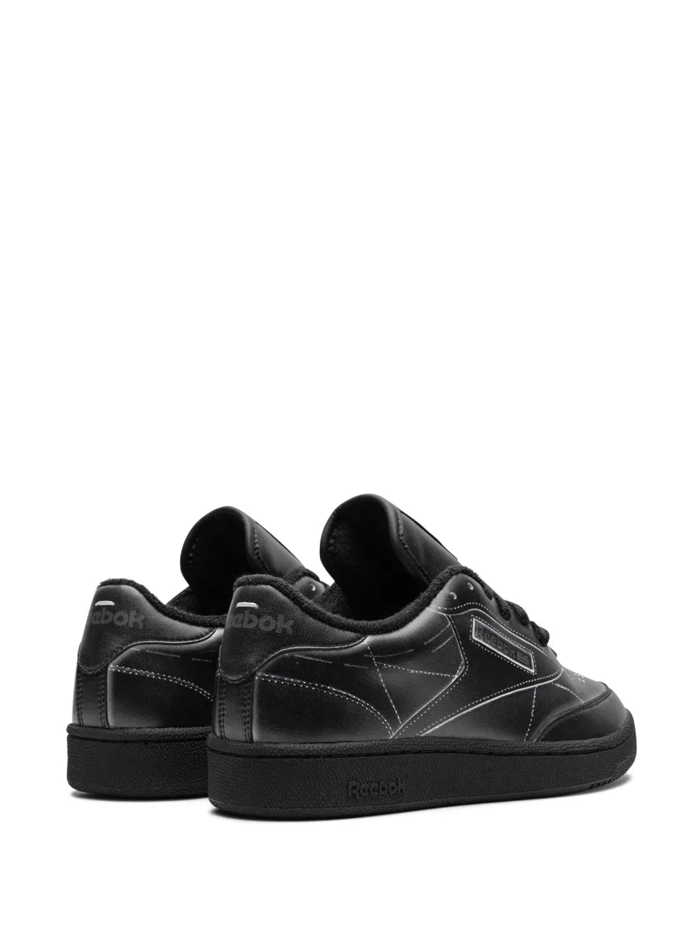 Reebok X Maison Margiela  Club C Black Sneakers