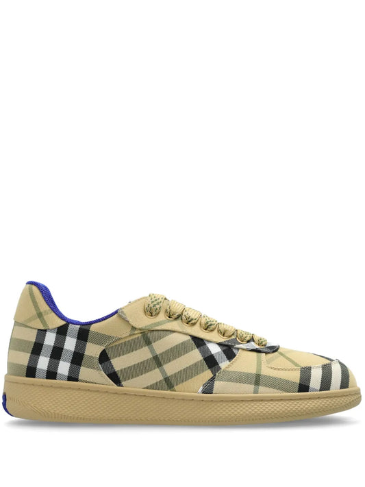 Burberry Tartan Pattern Trainers