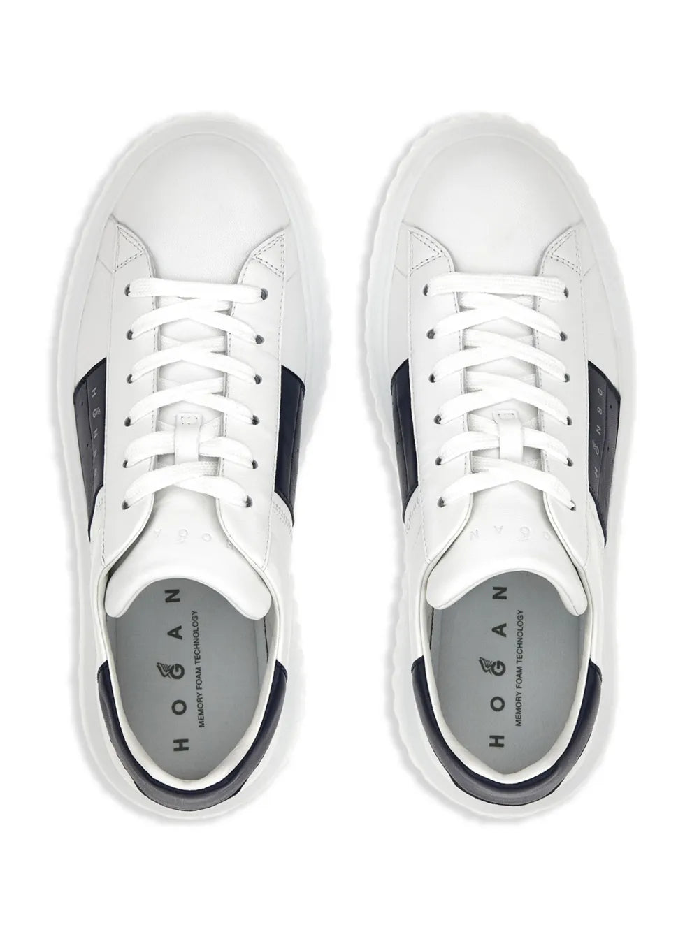Hogan H-Stripes Leather Sneakers
