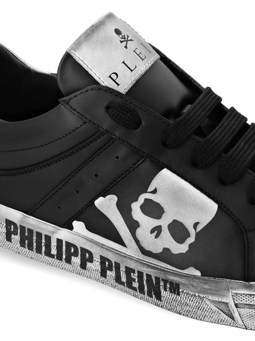 Philipp Plein Skull&Bones Lo-Top Sneakers