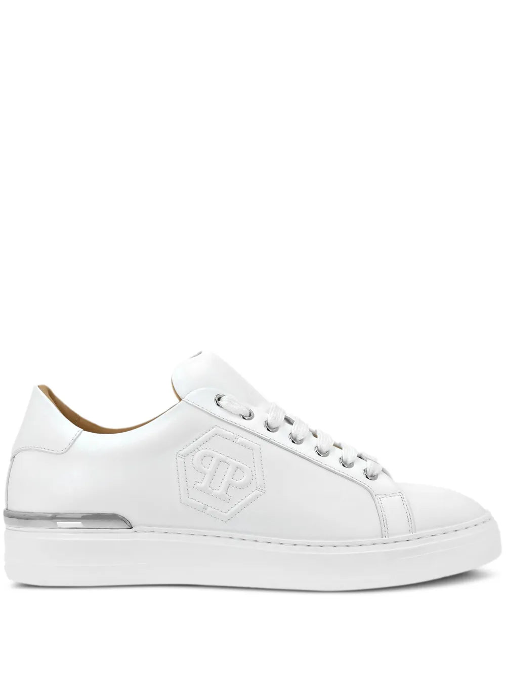 Philipp Plein Embossed Leather Sneakers