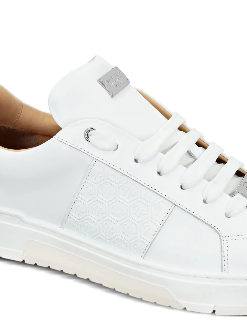 Philipp Plein Monogram Leather Sneakers