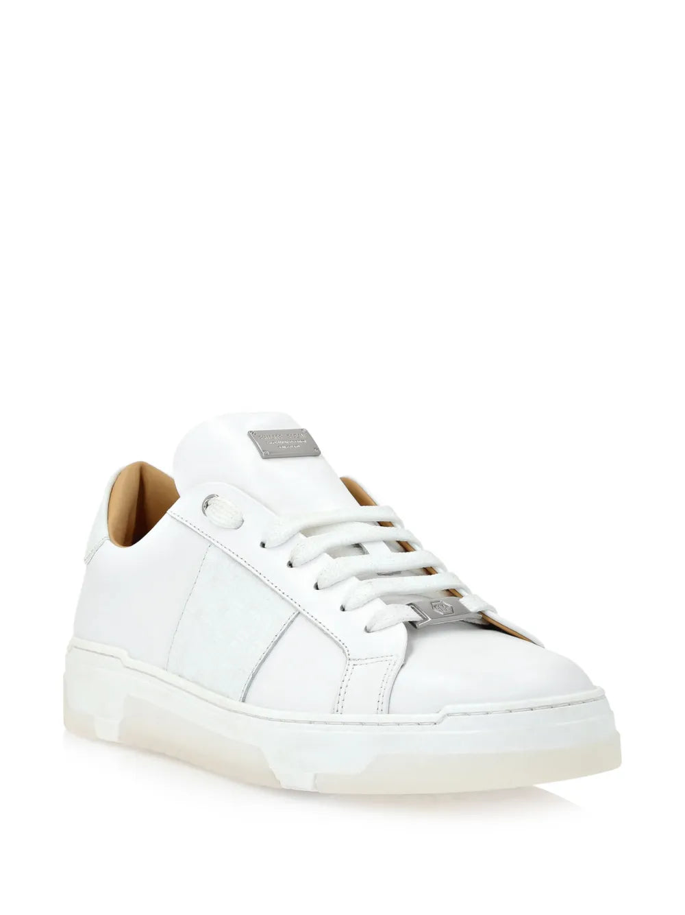 Philipp Plein Monogram Leather Sneakers