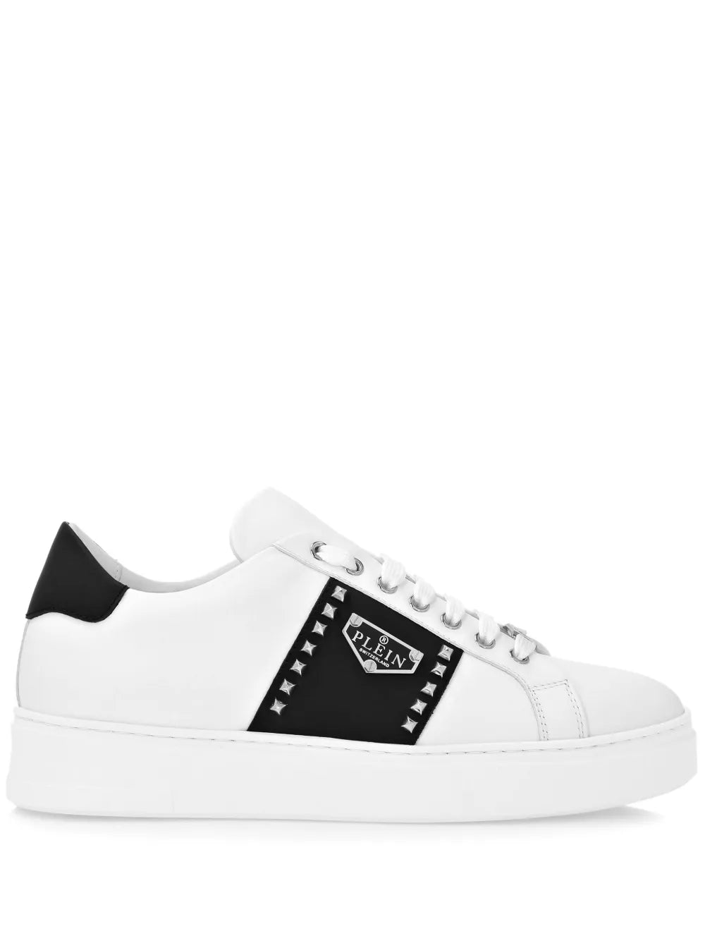 Philipp Plein Leather Hexagon Sneakers