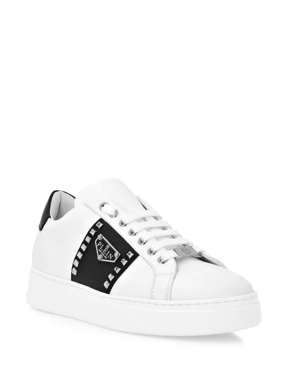 Philipp Plein Leather Hexagon Sneakers