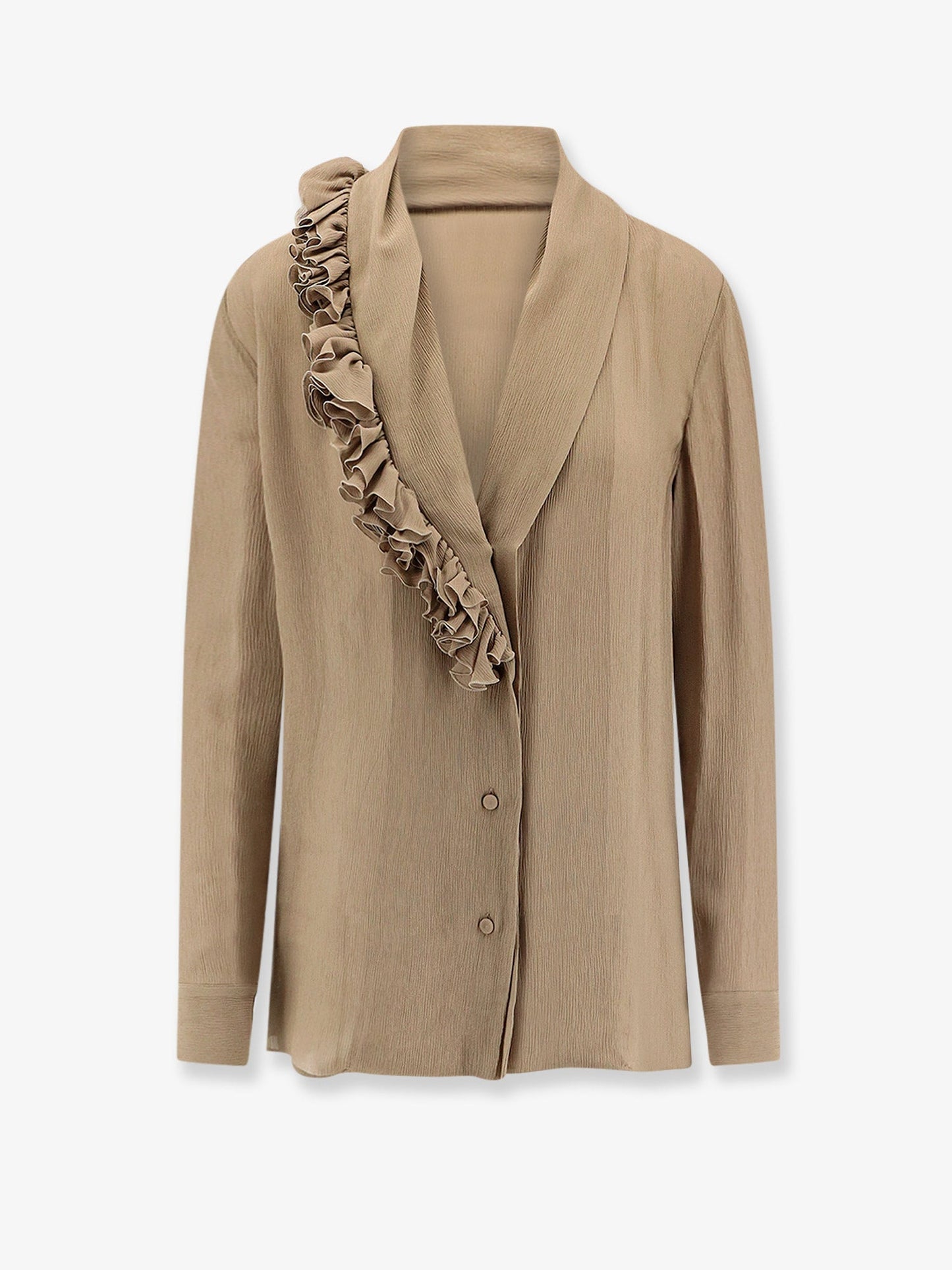 Alberta Ferretti Women Crepe Shirt With Ruffles