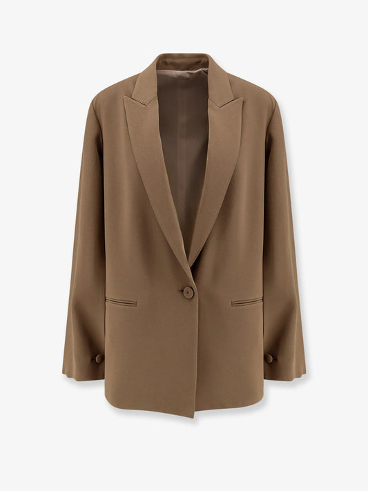 Alberta Ferretti Women Cady Blazer With Cut Out Sleeves